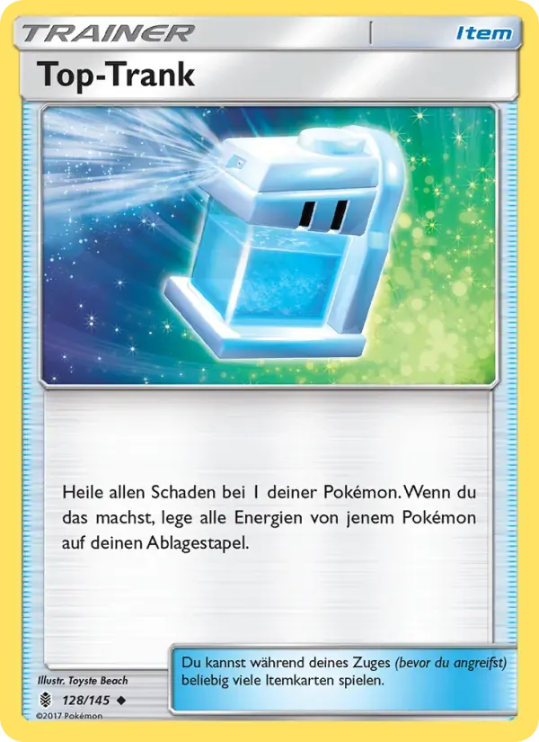 Top-Trank — Stunde der Wächter 128 German Pokémon card