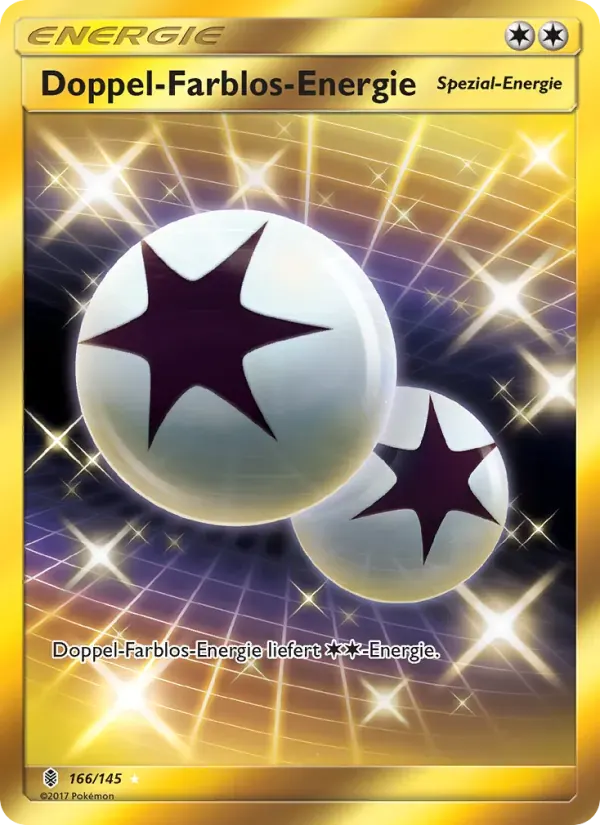 Doppel-Farblos-Energie — Stunde der Wächter 166 German Pokémon card