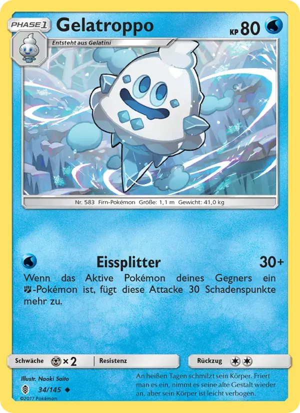 Gelatroppo — Stunde der Wächter 34 German Pokémon card