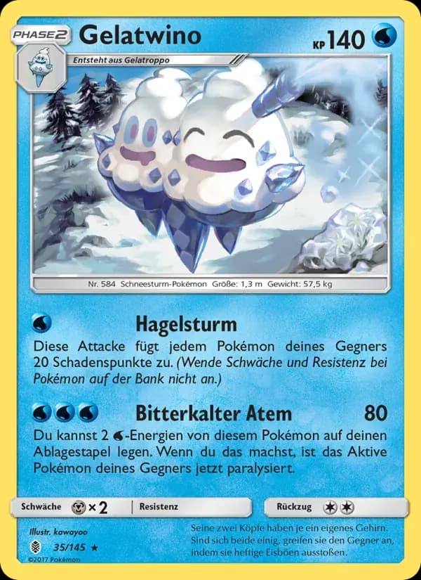Gelatwino — Stunde der Wächter 35 German Pokémon card