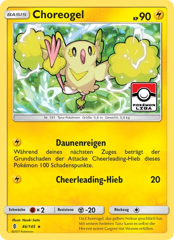 Choreogel — Stunde der Wächter 46 German Pokémon card