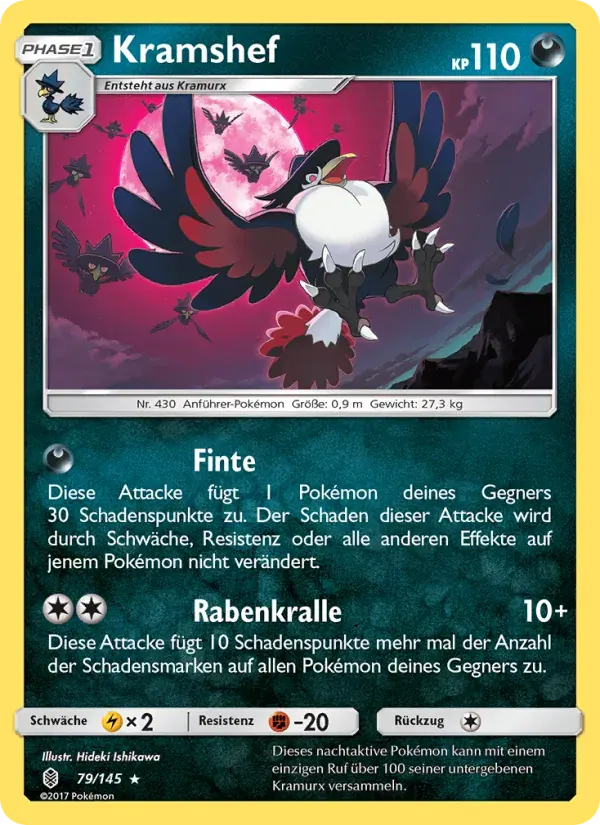 Kramshef — Stunde der Wächter 79 German Pokémon card