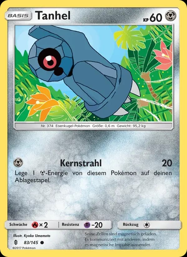 Tanhel — Stunde der Wächter 83 German Pokémon card