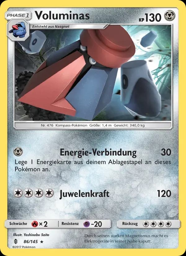 Voluminas — Stunde der Wächter 86 German Pokémon card
