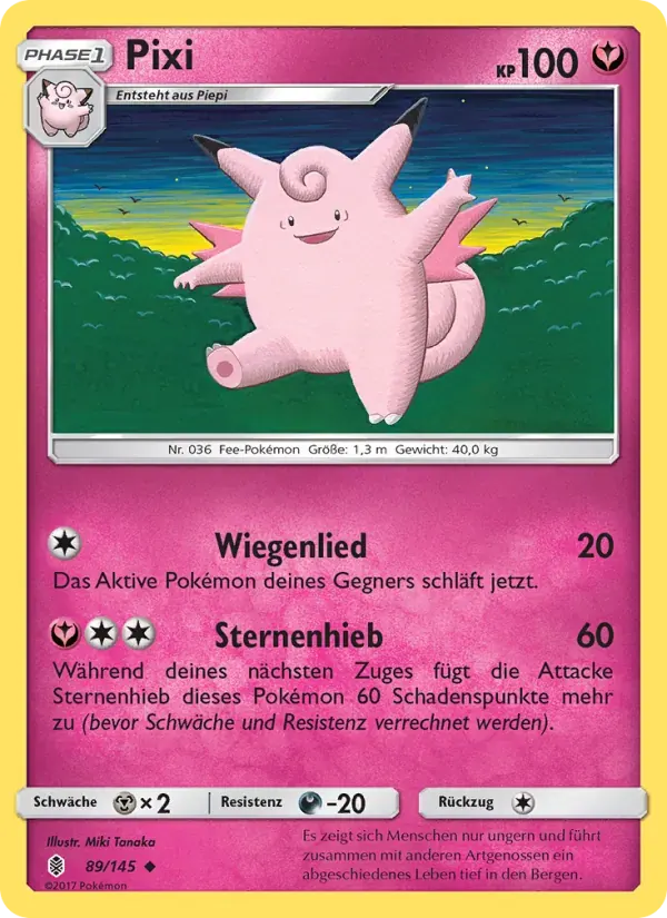 Pixi — Stunde der Wächter 89 German Pokémon card