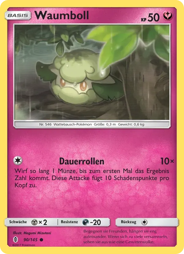Waumboll — Stunde der Wächter 90 German Pokémon card