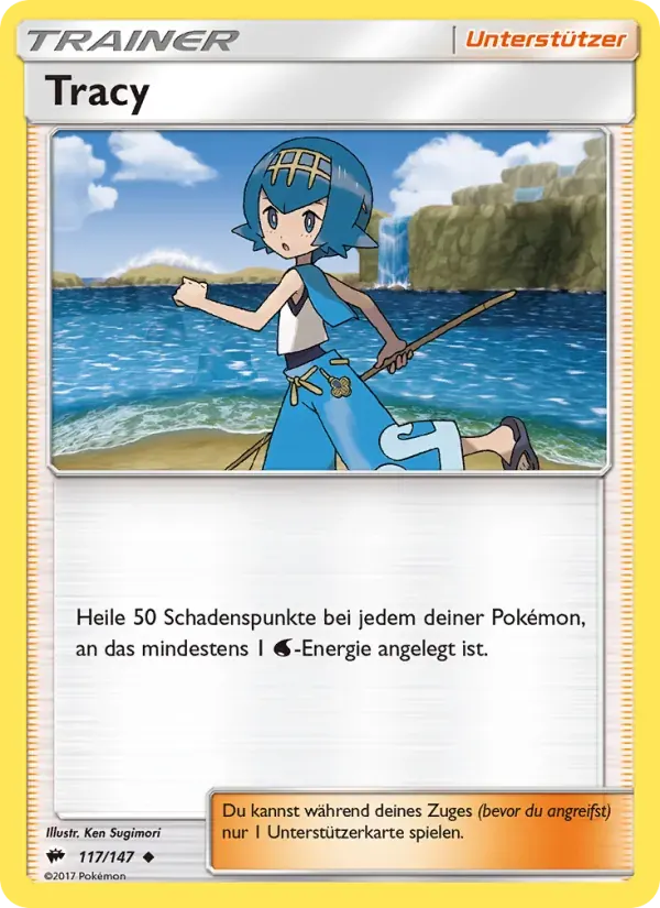 Tracy — Nacht in Flammen 117 German Pokémon card