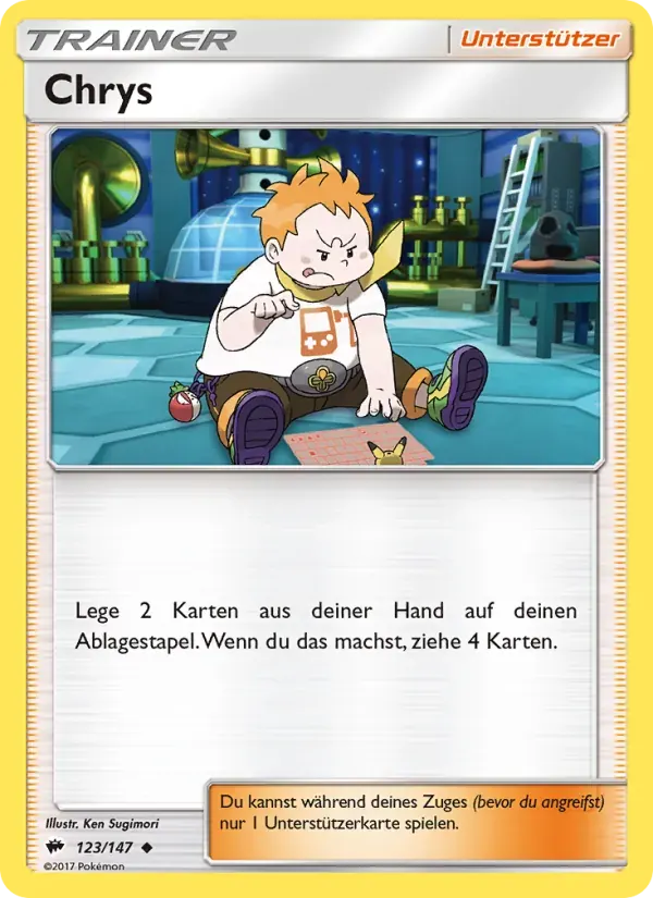 Chrys — Nacht in Flammen 123 German Pokémon card