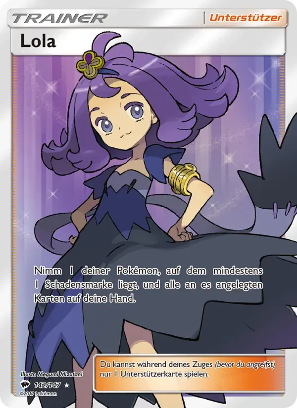 Lola — Nacht in Flammen 142 German Pokémon card