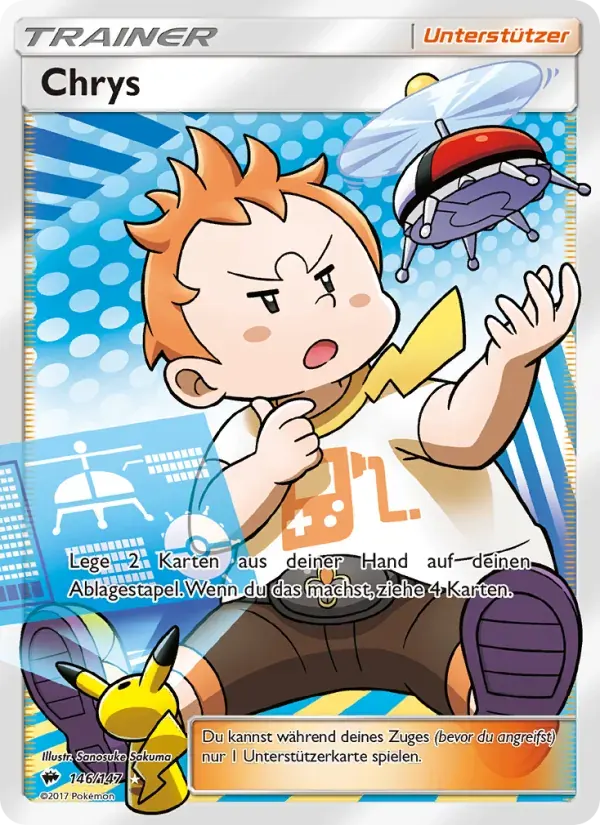 Chrys — Nacht in Flammen 146 German Pokémon card