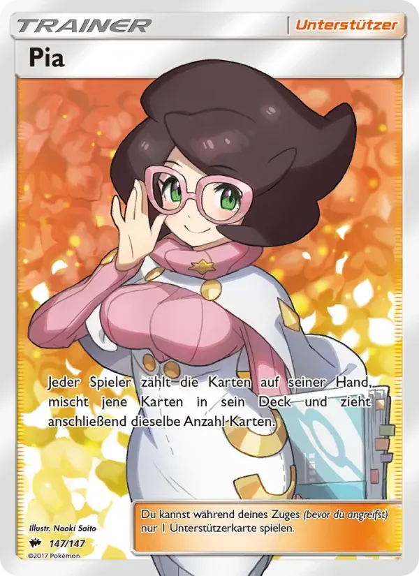 Pia — Nacht in Flammen 147 German Pokémon card