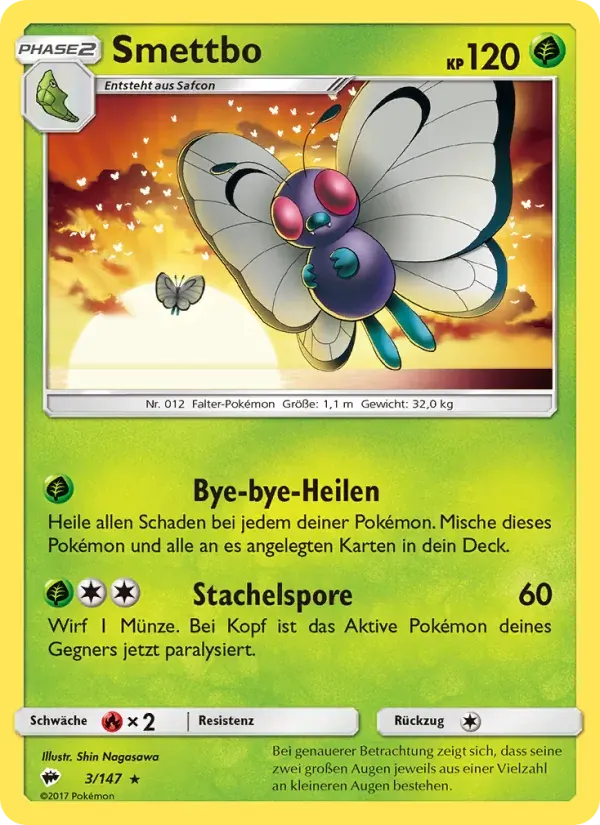 Smettbo — Nacht in Flammen 3 German Pokémon card