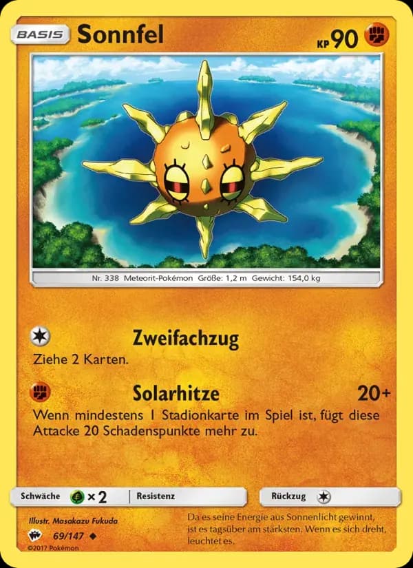 Sonnfel — Nacht in Flammen 69 German Pokémon card