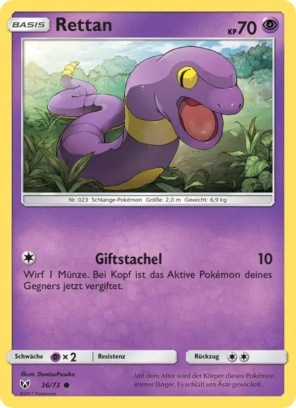 Rettan — Schimmernde Legenden 36 German Pokémon card