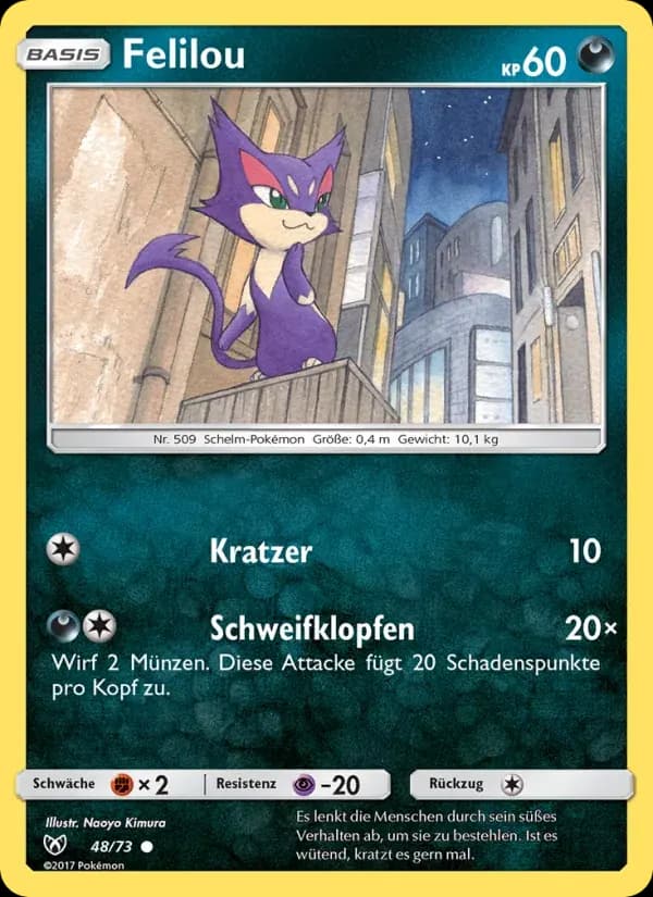 Felilou — Schimmernde Legenden 48 German Pokémon card