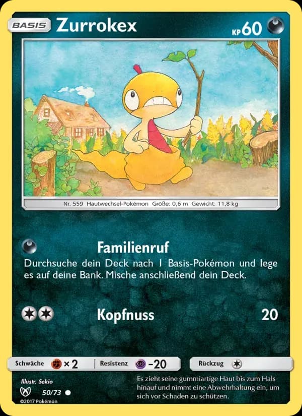 Zurrokex — Schimmernde Legenden 50 German Pokémon card