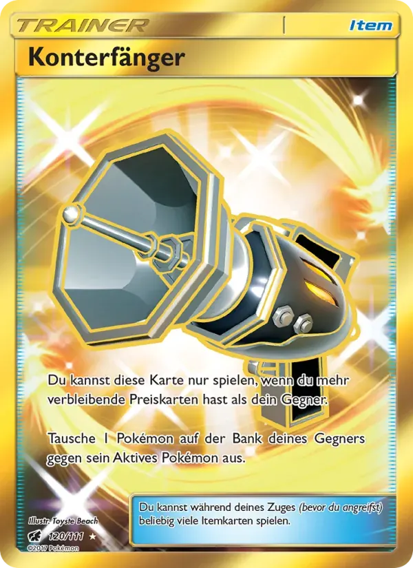 Konterfänger — Aufziehen der Sturmröte 120 German Pokémon card