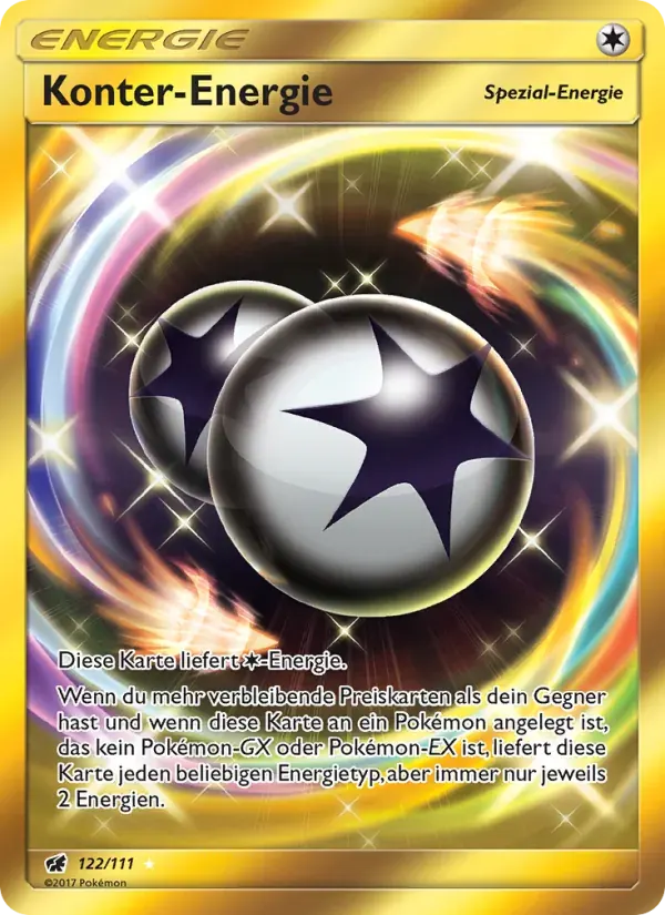 Konter-Energie — Aufziehen der Sturmröte 122 German Pokémon card