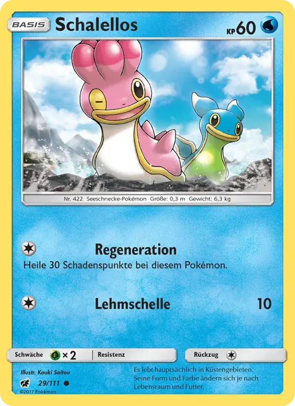 Schalellos — Aufziehen der Sturmröte 29 German Pokémon card