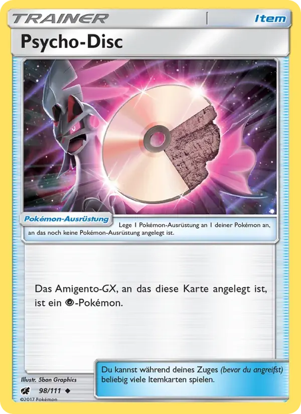 Psycho-Disc — Aufziehen der Sturmröte 98 German Pokémon card