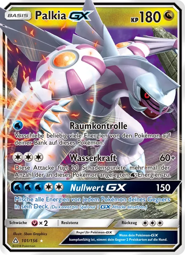 Palkia GX — Ultra-Prisma 101 German Pokémon card