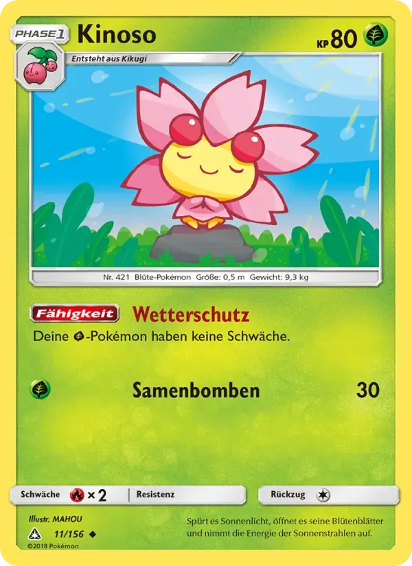 Kinoso — Ultra-Prisma 11 German Pokémon card
