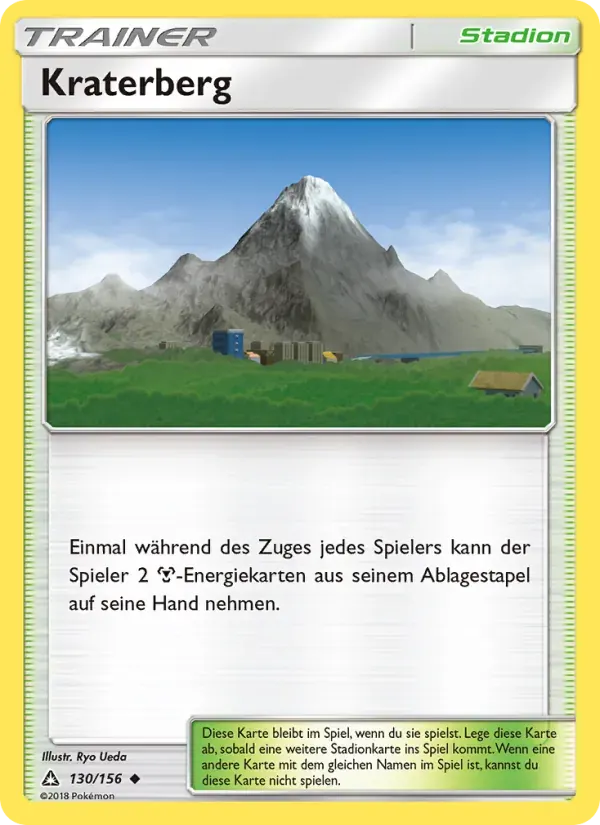 Kraterberg — Ultra-Prisma 130 German Pokémon card