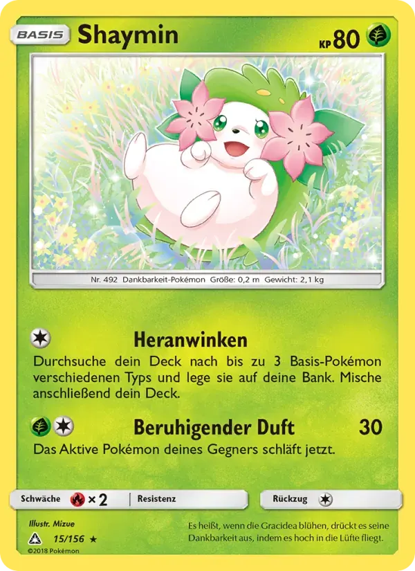 Shaymin — Ultra-Prisma 15 German Pokémon card