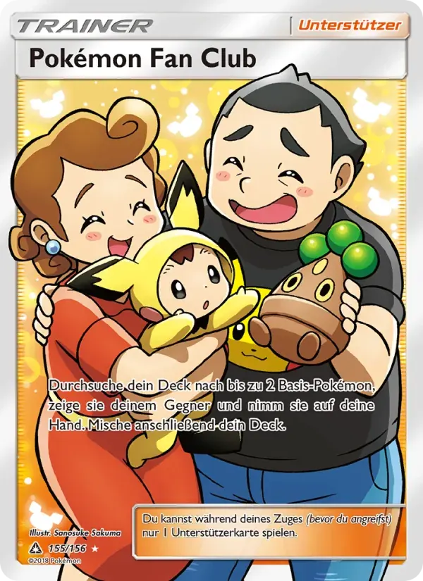 Pokémon Fan Club — Ultra-Prisma 155 German Pokémon card