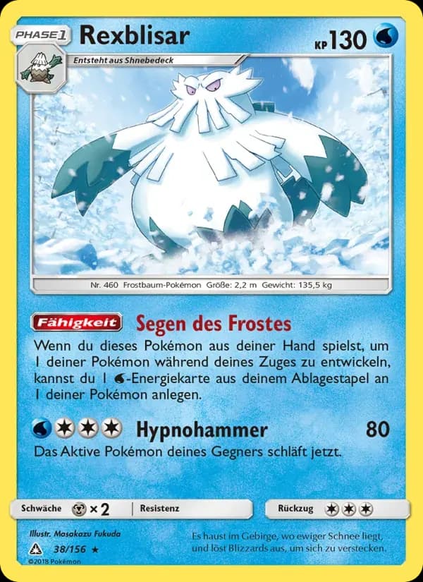 Rexblisar — Ultra-Prisma 38 German Pokémon card