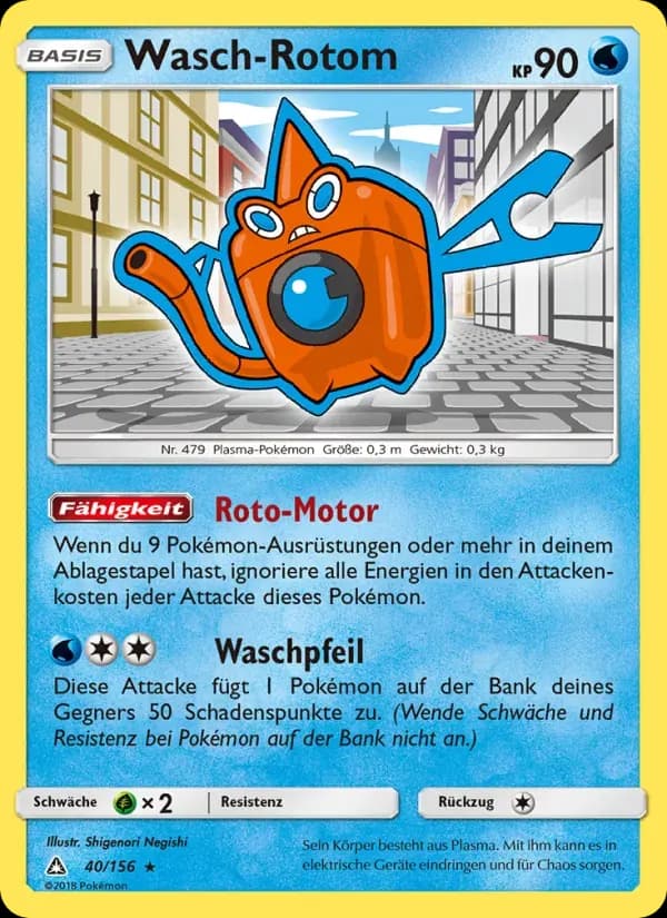 Wasch-Rotom — Ultra-Prisma 40 German Pokémon card