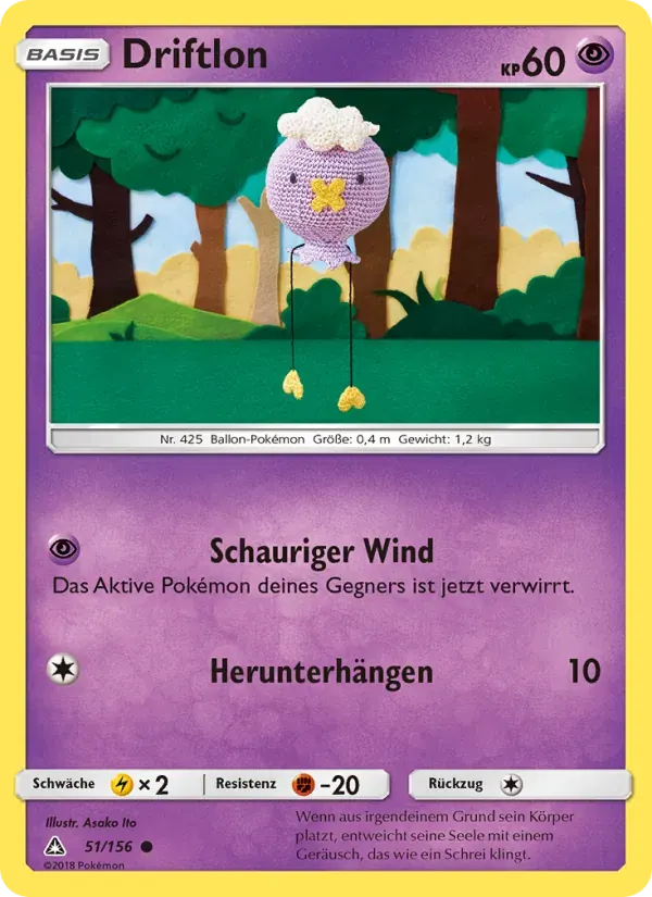 Driftlon — Ultra-Prisma 51 German Pokémon card
