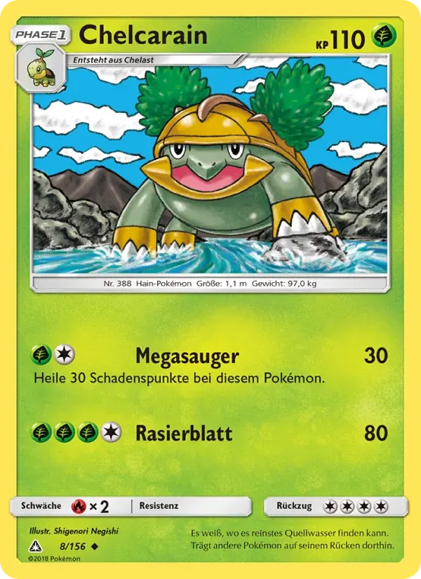 Chelcarain — Ultra-Prisma 8 German Pokémon card