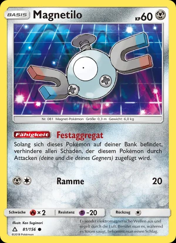 Magnetilo — Ultra-Prisma 81 German Pokémon card