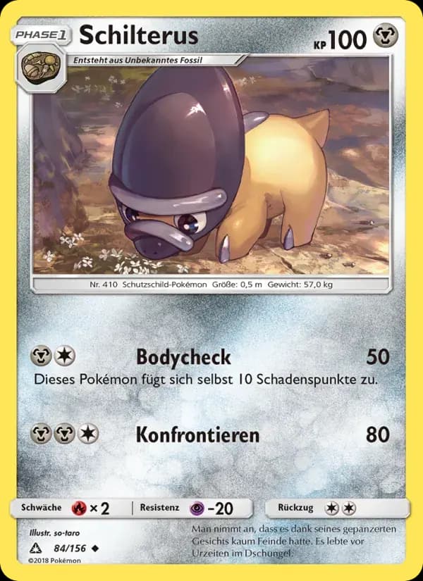Schilterus — Ultra-Prisma 84 German Pokémon card