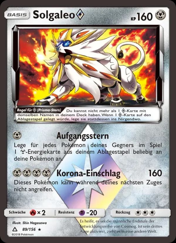 Solgaleo ◇ — Ultra-Prisma 89 German Pokémon card