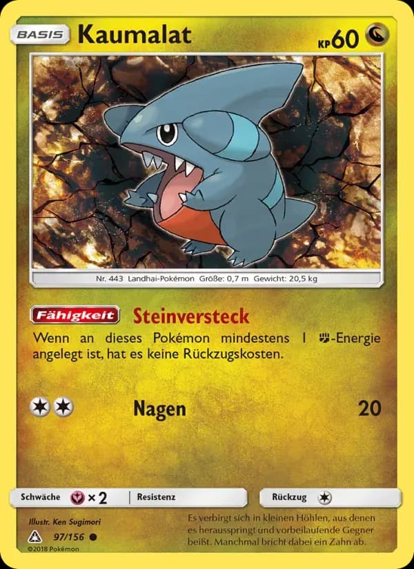Kaumalat — Ultra-Prisma 97 German Pokémon card