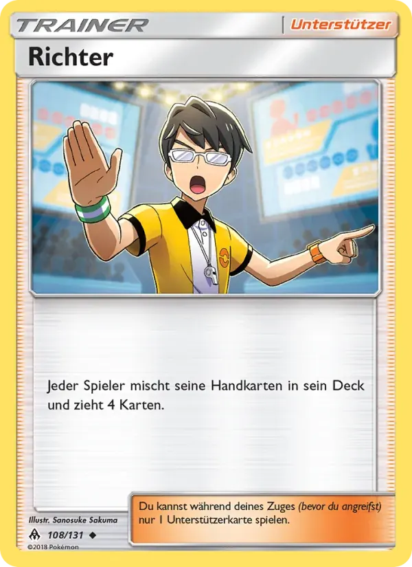 Richter — Grauen Der Lichtfinsternis 108 German Pokémon card