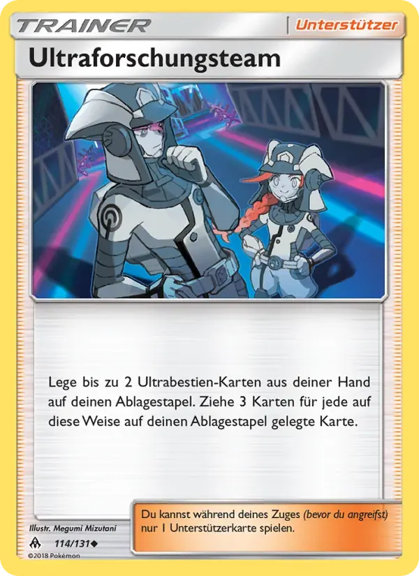 Ultraforschungsteam — Grauen Der Lichtfinsternis 114 German Pokémon card