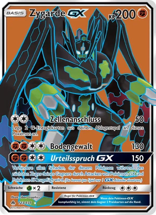 Zygarde GX — Grauen Der Lichtfinsternis 123 German Pokémon card