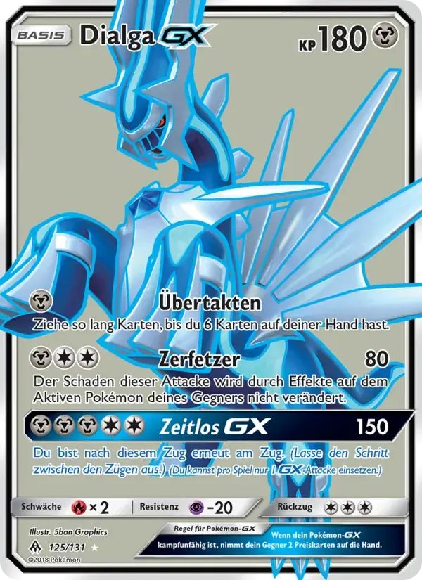 Dialga GX — Grauen Der Lichtfinsternis 125 German Pokémon card