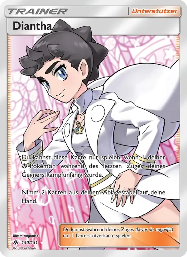 Diantha — Grauen Der Lichtfinsternis 130 German Pokémon card