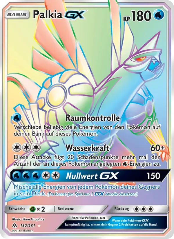 Palkia GX — Grauen Der Lichtfinsternis 132 German Pokémon card