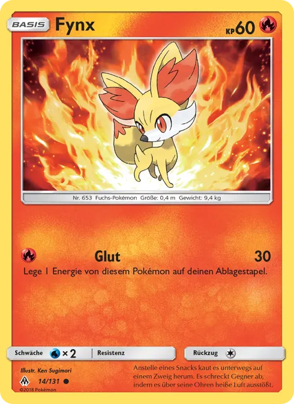 Fynx — Grauen Der Lichtfinsternis 14 German Pokémon card