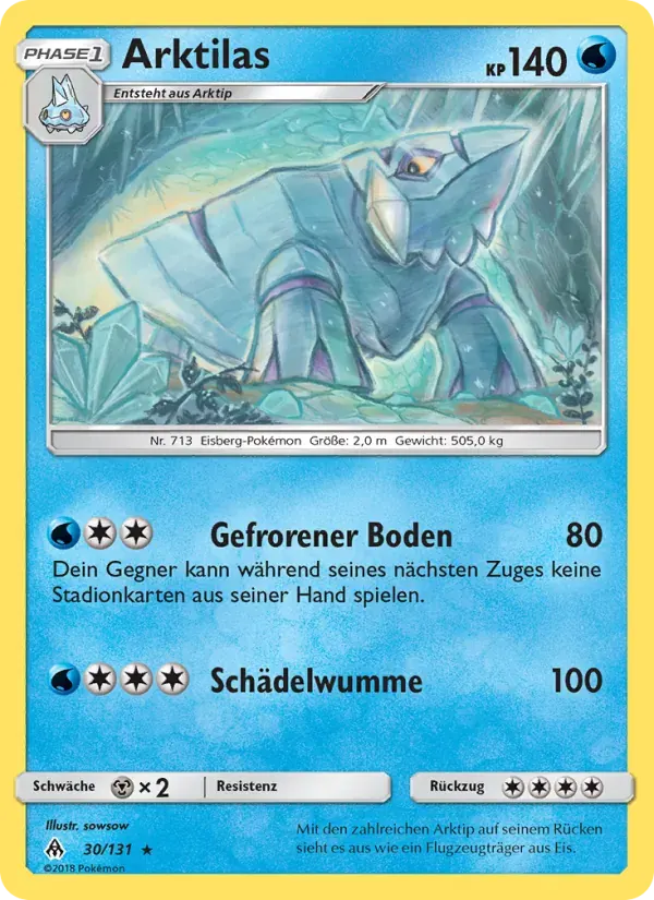 Arktilas — Grauen Der Lichtfinsternis 30 German Pokémon card