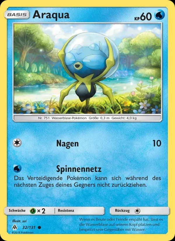 Araqua — Grauen Der Lichtfinsternis 32 German Pokémon card