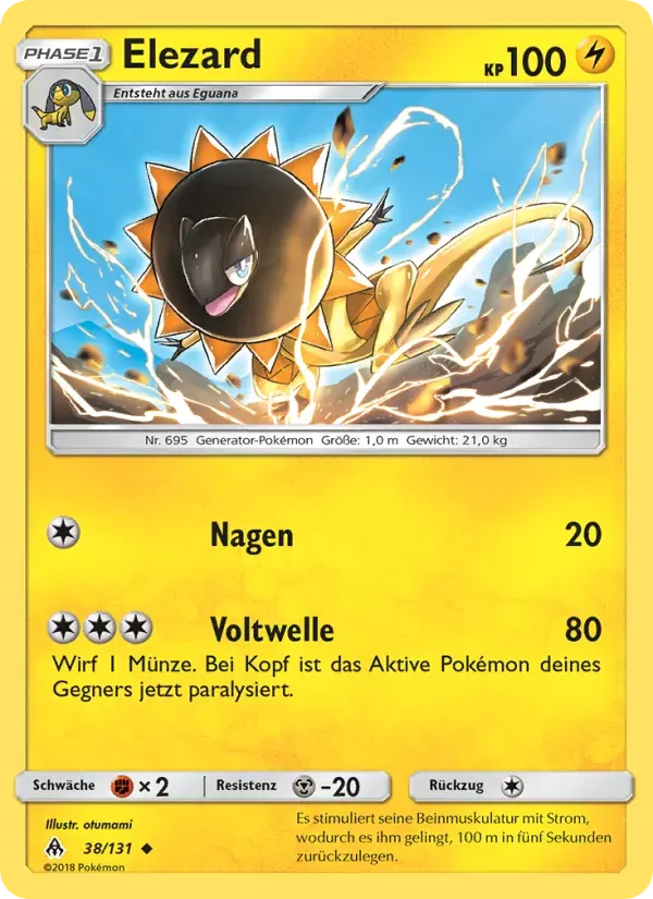Elezard — Grauen Der Lichtfinsternis 38 German Pokémon card