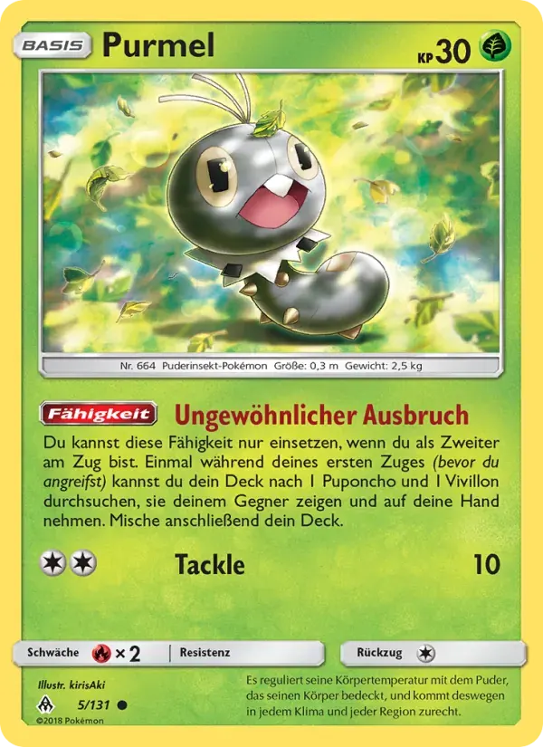 Purmel — Grauen Der Lichtfinsternis 5 German Pokémon card