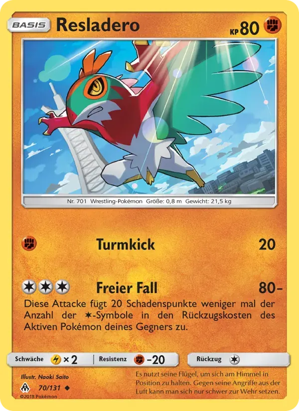 Resladero — Grauen Der Lichtfinsternis 70 German Pokémon card