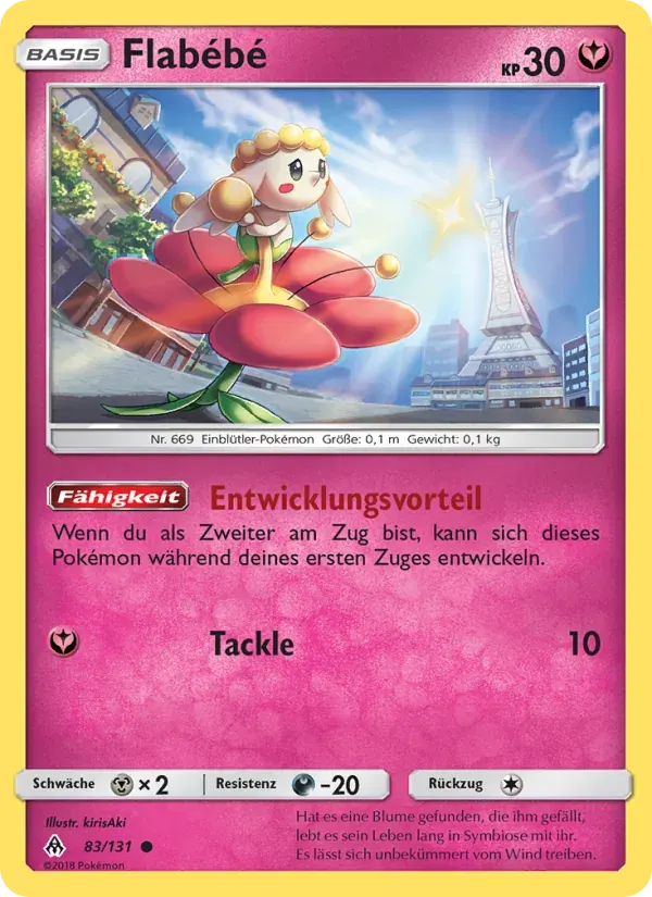 Flabébé — Grauen Der Lichtfinsternis 83 German Pokémon card